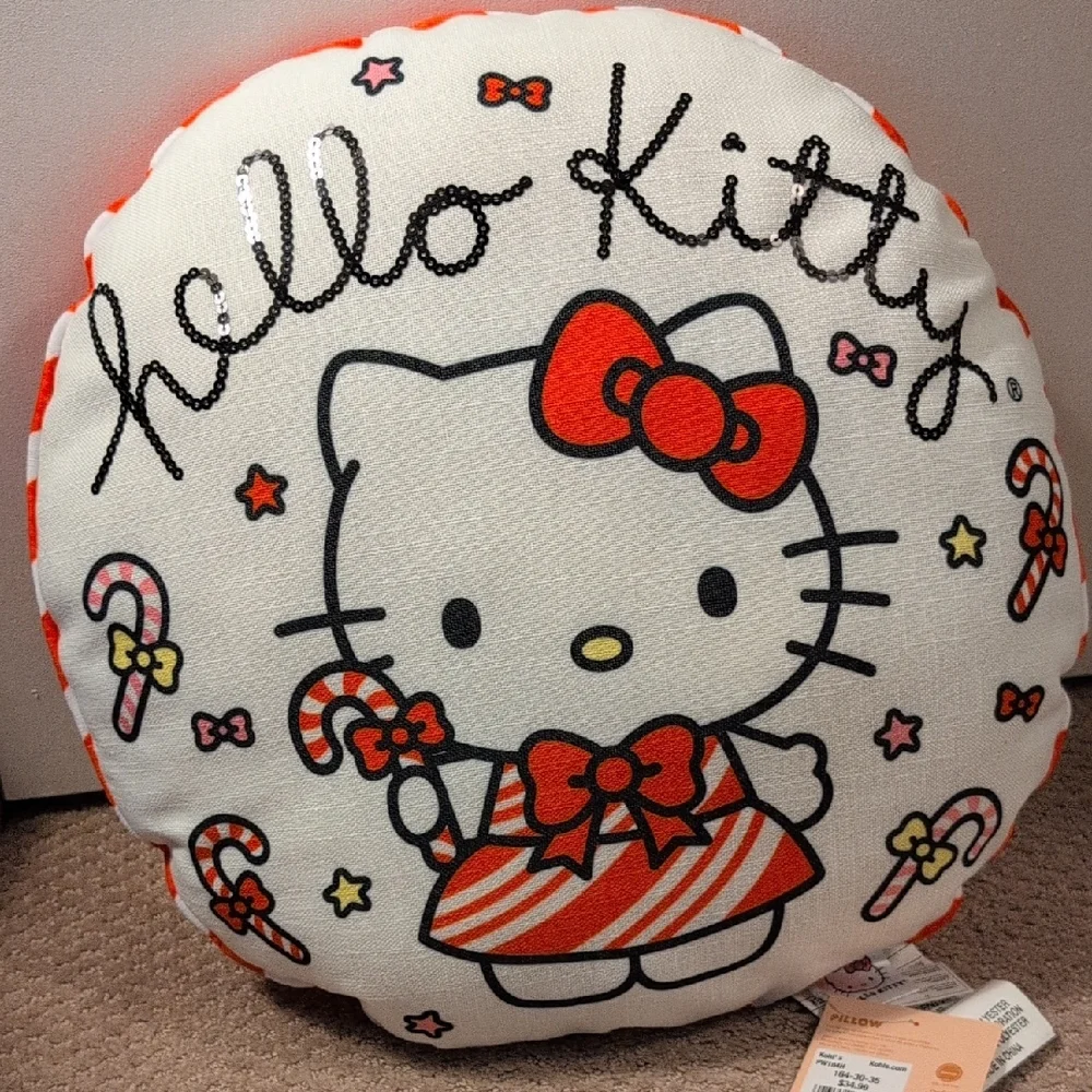 Hello Kitty Round Throw Pillow NWT
